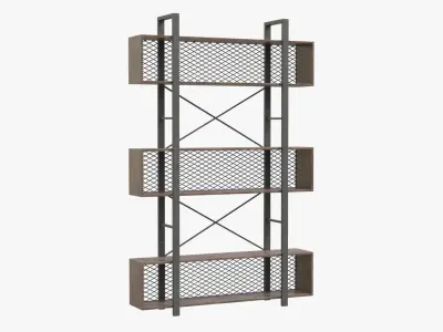 Industrial Bookcase 3D model