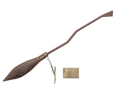  Nimbus 2000 Flying broom Low-poly 3D model