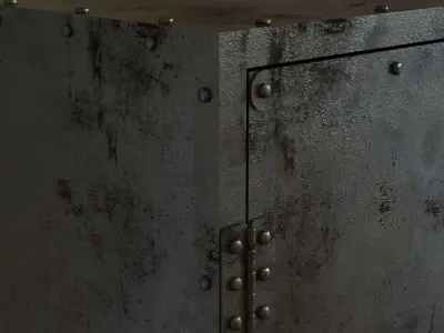 Restoration Hardware INDUSTRIAL TOOL CHEST SMALL SIDEBOARD 3D model