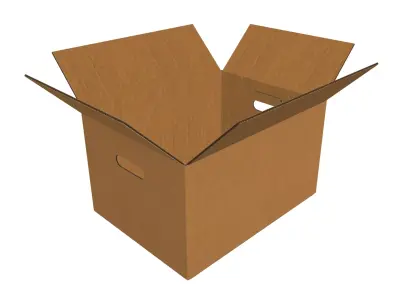 Corrugated Box 3D model