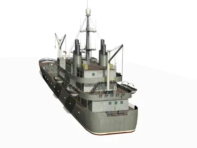 Old Ship Low-poly 3D model by sobul
