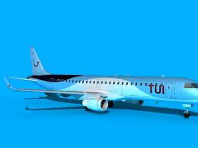 Embraer Emb-190 TUI 3D model
