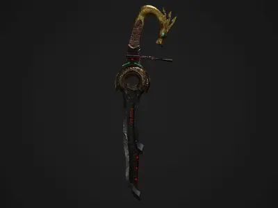 Dragon Dagger Low-poly 3D model