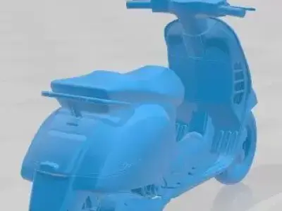 Vespa GTS 300 Super 2011 Printable Motorbike 3D print model