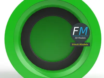 Plastic hose cap 1 3D model