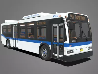 Bus Coach  Vehicle City Bus 3D model