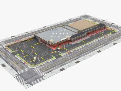 Retail Store 3D model purchase