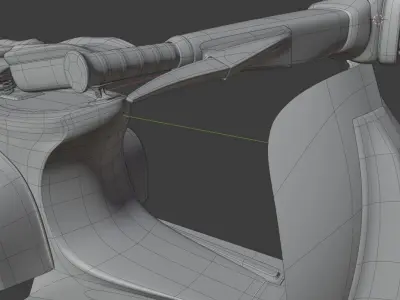 Old Vespa Free 3D model
