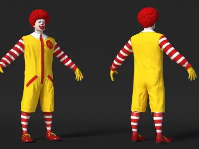 McDonalds Clown 3D model