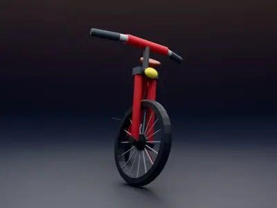 Modern Bicycle 3D Model Game Ready Bike Asset Low-poly 3D model
