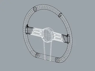 Nurbs Steering For Yacht Boat 3D model