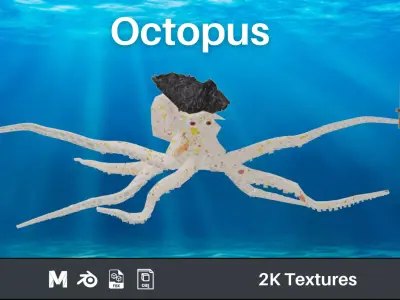 Octopus Free low-poly 3D model Free low-poly 3D model