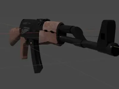 AK 47 Free low-poly 3D model buy