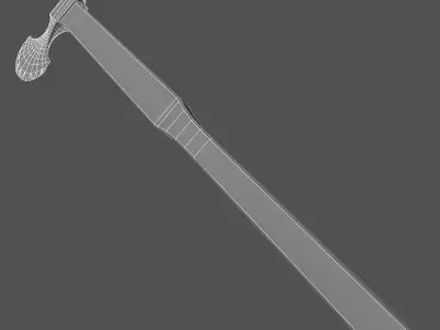 Turkish battleaxe 3D model