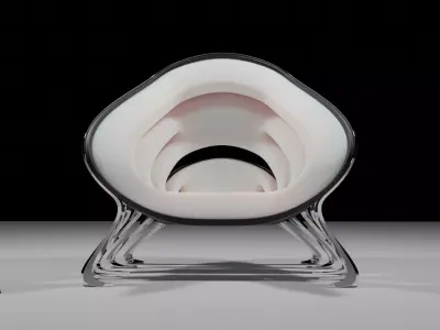Organic Sci-Fi Chair Free 3D model