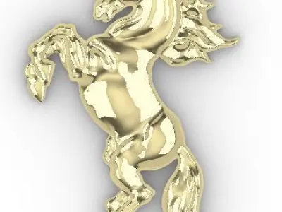 Horse for casting model 3D print model