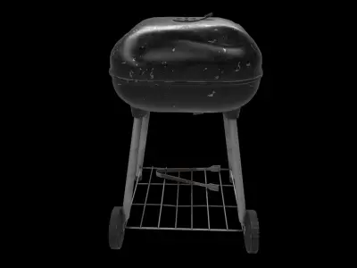 outdoor charcoal grill 3D model