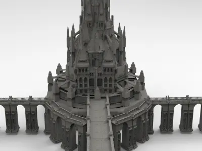 Arch Magician Tower Palace 3 3D model