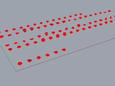 Pietre di taglio differente Free 3D model