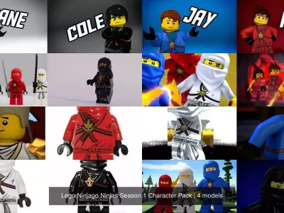 Lego Ninjago Ninjas Season 1 Character Pack