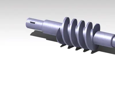 Worm pair Free 3D model