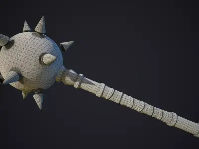 Stylized Fantasy Hammer Pack Low-poly 3D model