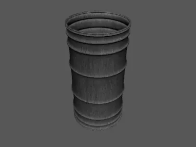 Oil Barrel Free 3D model 2