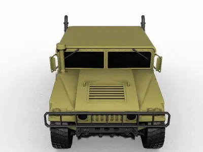 hummer low poly humvee Low-poly 3D model