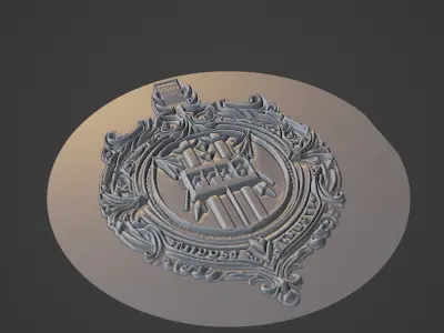 Football Medallion 3D print model
