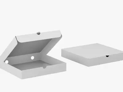 Pizza Box 3 3D model