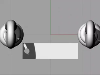 S Hook Clasp for Bracelet with Engravable 3D print model