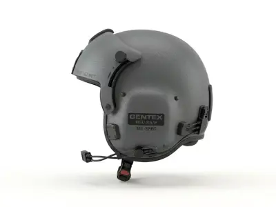 Jet Pilot Helmet 3D model