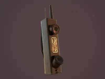 Motorolla SCR  Low-poly 3D model