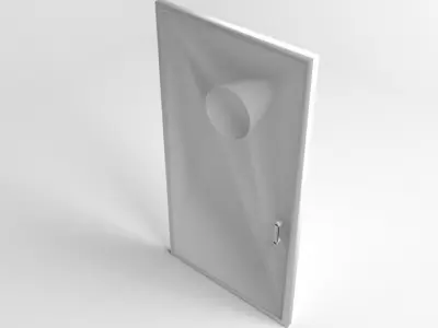 Door 9 with hole in middle 3D model