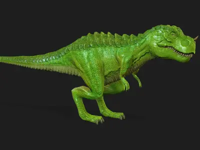 Viral Tyrannosaurus Rex T-REX for animations video 3D model