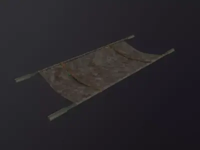 Military Stretcher 3D Model Low-poly 3D model