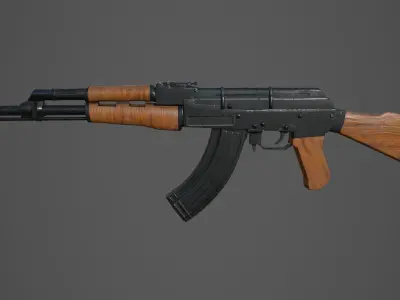 Low poly Guns Pack Low-poly 3D model purchase