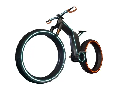 E-bicycle concept 3D model