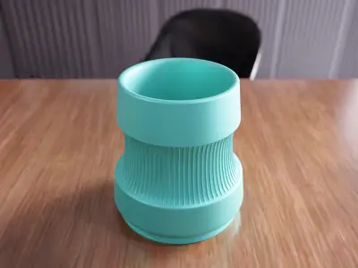 Decorative Cylinder Vase - 421 3D print model