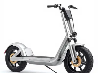 Modern Electric Scooter D Model Pack Low-poly 3D model purchase