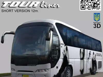 Neoplan Tourliner SHD Short Low-poly 3D model