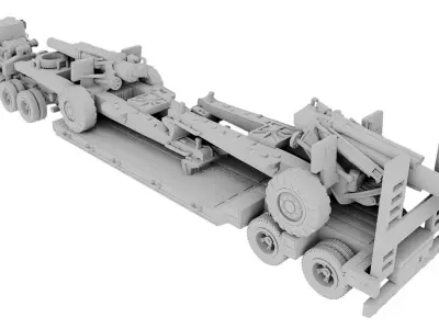 Classic Brazilian Army truck 3D print model