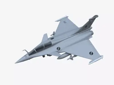 Dassault Rafale B Free low-poly 3D model