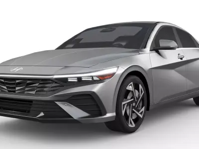 Hyundai Elantra 2024 Low-poly 3D model