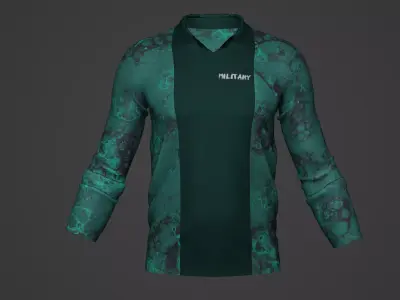 Military Soldier Clothing T-shirt Low-poly 3D model 54
