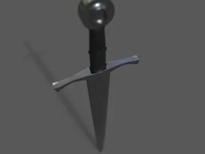 Arming Sword Low-poly 3D model get