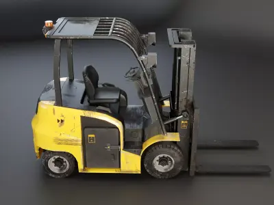 Used Modern Electric Forklift Low-poly 3D model