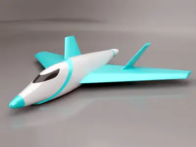 Delta wing aircraft concept Free 3D print model purchase