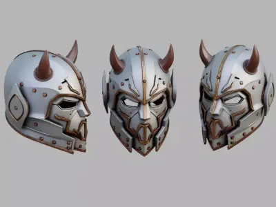 Sci Fi Helmet Low-poly 3D model buy
