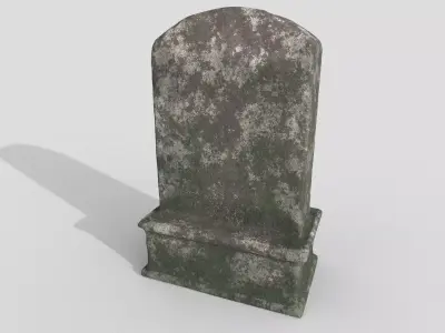 ancient stone tombstones 3D model
